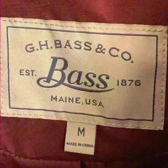 G.H. Bass Red Vest Size Medium - Picture 3 of 3